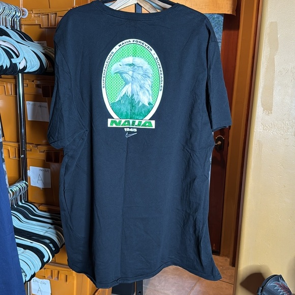 NIKE Men NAIJA Nigeria Soccer Team Shirt Black Size XXL - Picture 4 of 13